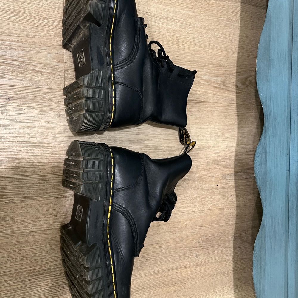 Dr. Martens Audrick 8-Eye Black Boots - Picture 2 of 7